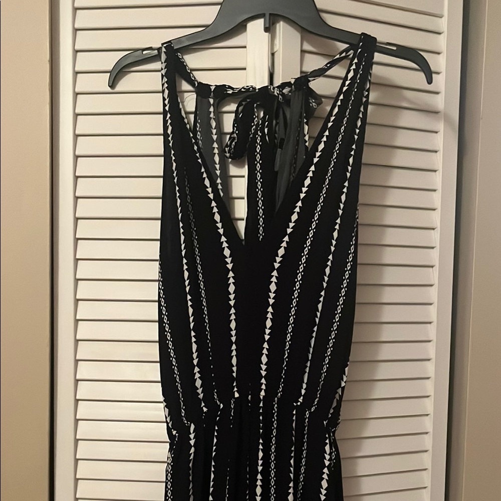 Black and White Striped Dress